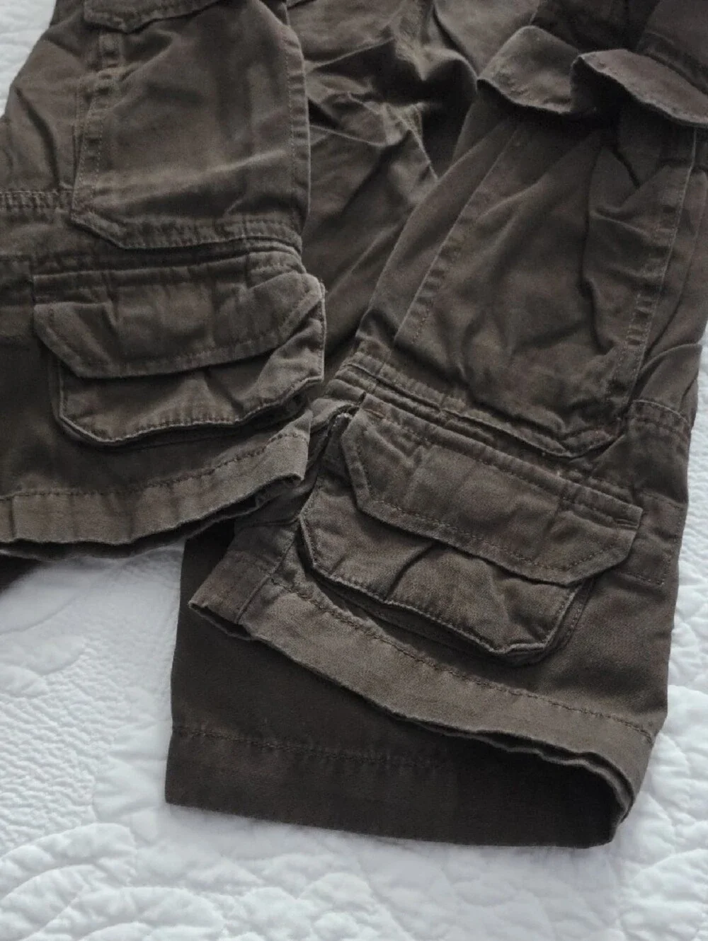 urban pipeline Brown Men's Cargo Shorts with Multi-Pocket Design